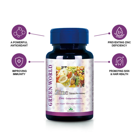 ZINC TABLET (FOR ADULTS) 1g*60tabs